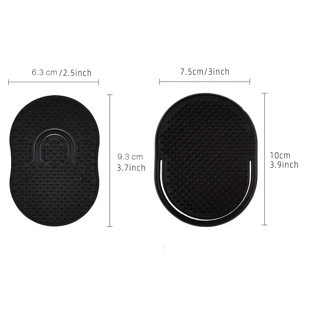 2pcs Multifunctional Pocket Hair Brush Small Light Palm Grip Comb Massage Brush Comb For Man Portable For