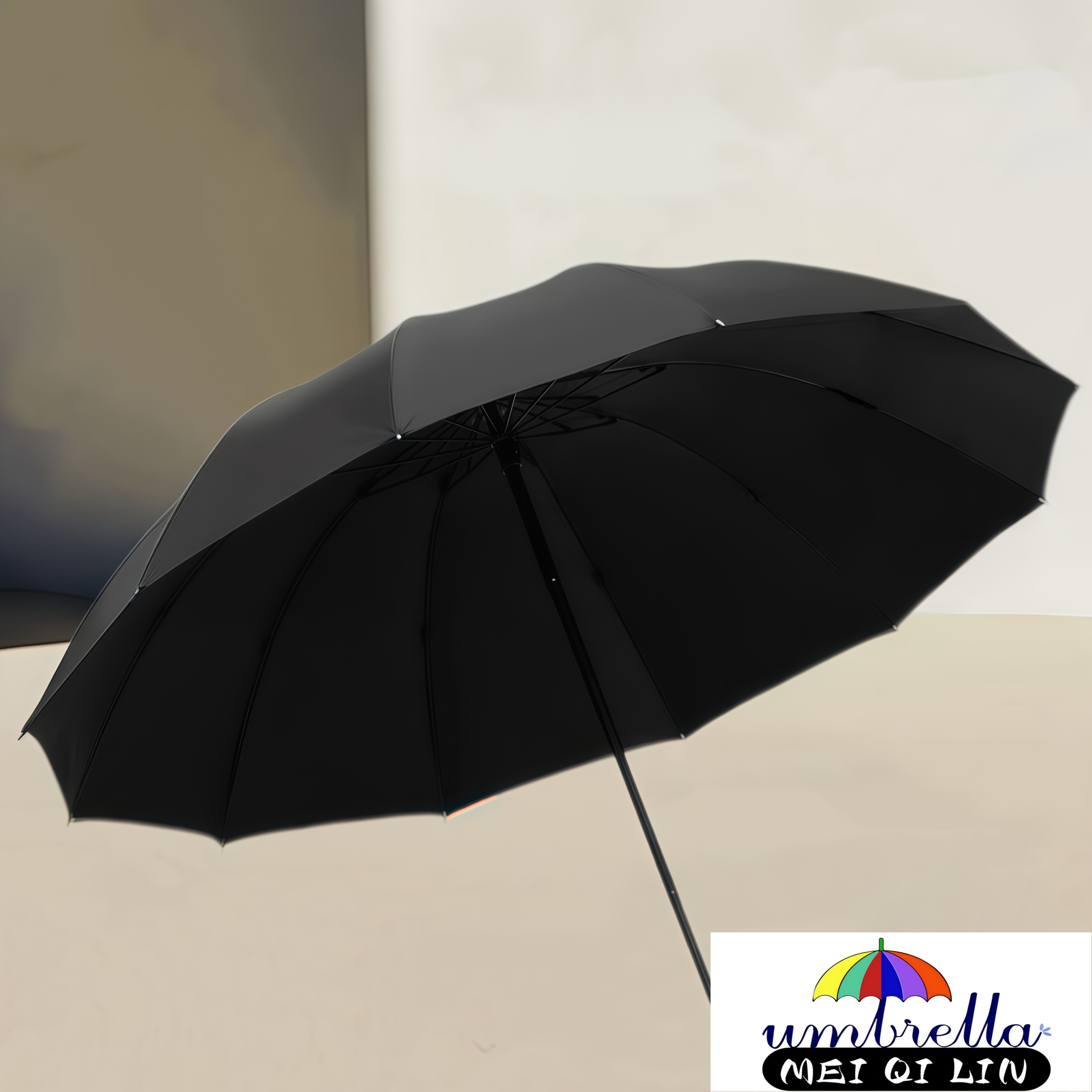 TEMU Oversized Umbrella, High-quality Ten-rib Extra-large Reinforced Folding Umbrella, Thickened Sun-protection Fabric, Portable Travel Umbrella,