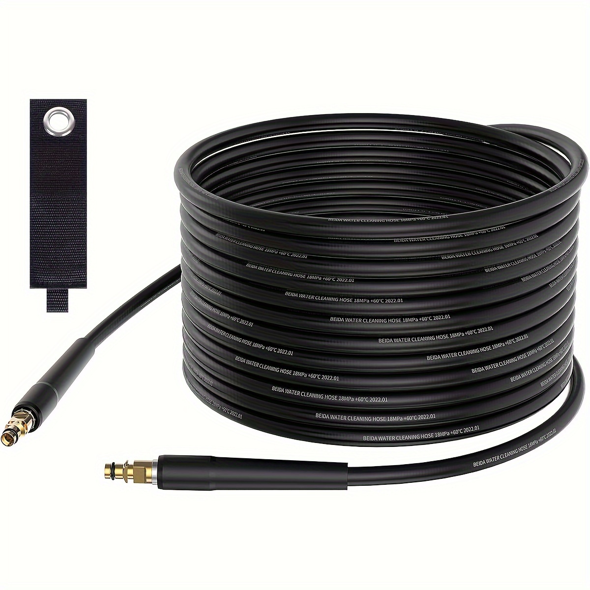 Pressure Washer Replacement Hose 6M/19.68ft Compatible With * K2 K3 K4 K5  K6 K7, 180Bar Jet Wash Extension Hose With Click Type Plug Quick Conne
