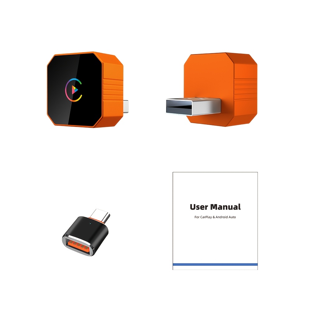 Qzonnect 2026 brezžični adapter za CarPlay in Auto, žični na brezžični dongle, , samodejno ponovno povezovanje, brez zamude, združljiv z
