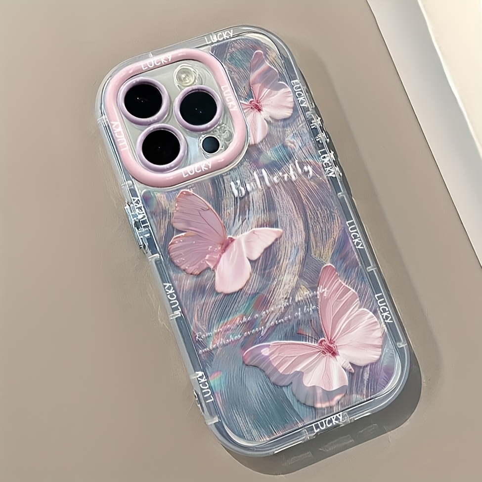 TEMU Phone Case: Phone Case – Cute Creamy Pink Pattern Phone Case, Suitable For Models 7/8, X/xs/xr, Provides Full Protection For Phones Against Drop