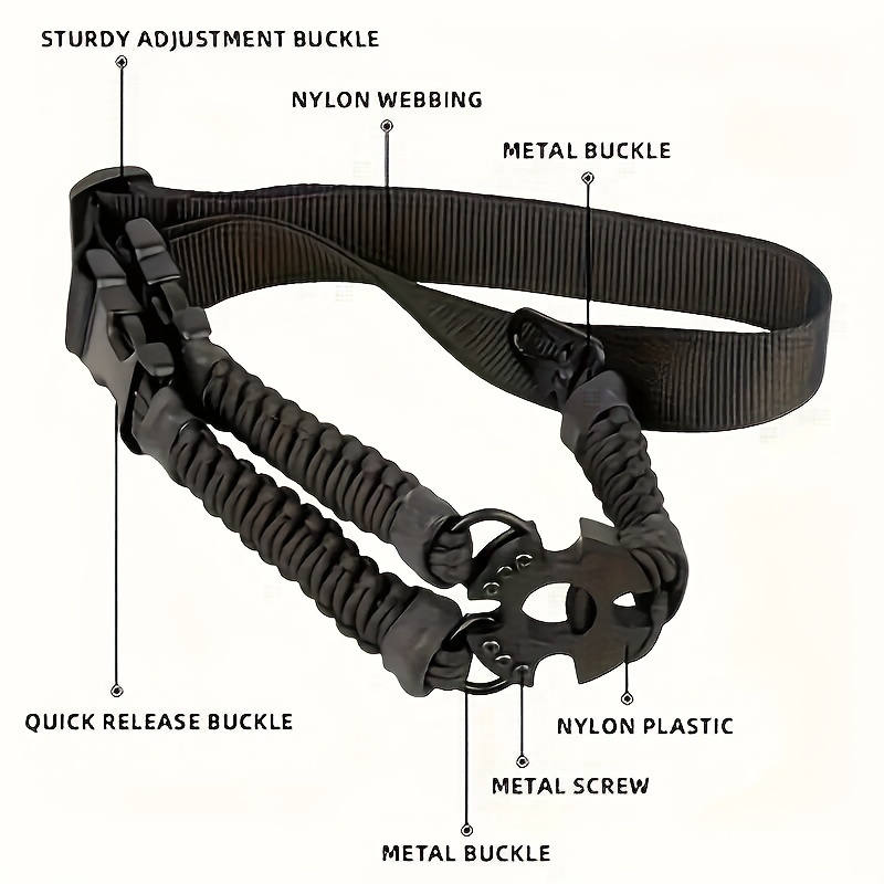 Quick Release Nylon Single Point Slings - Carbine M4 AR15 QD Snap Accessories - Outdoor Hunting Tool for Christmas and Thanksgiving
