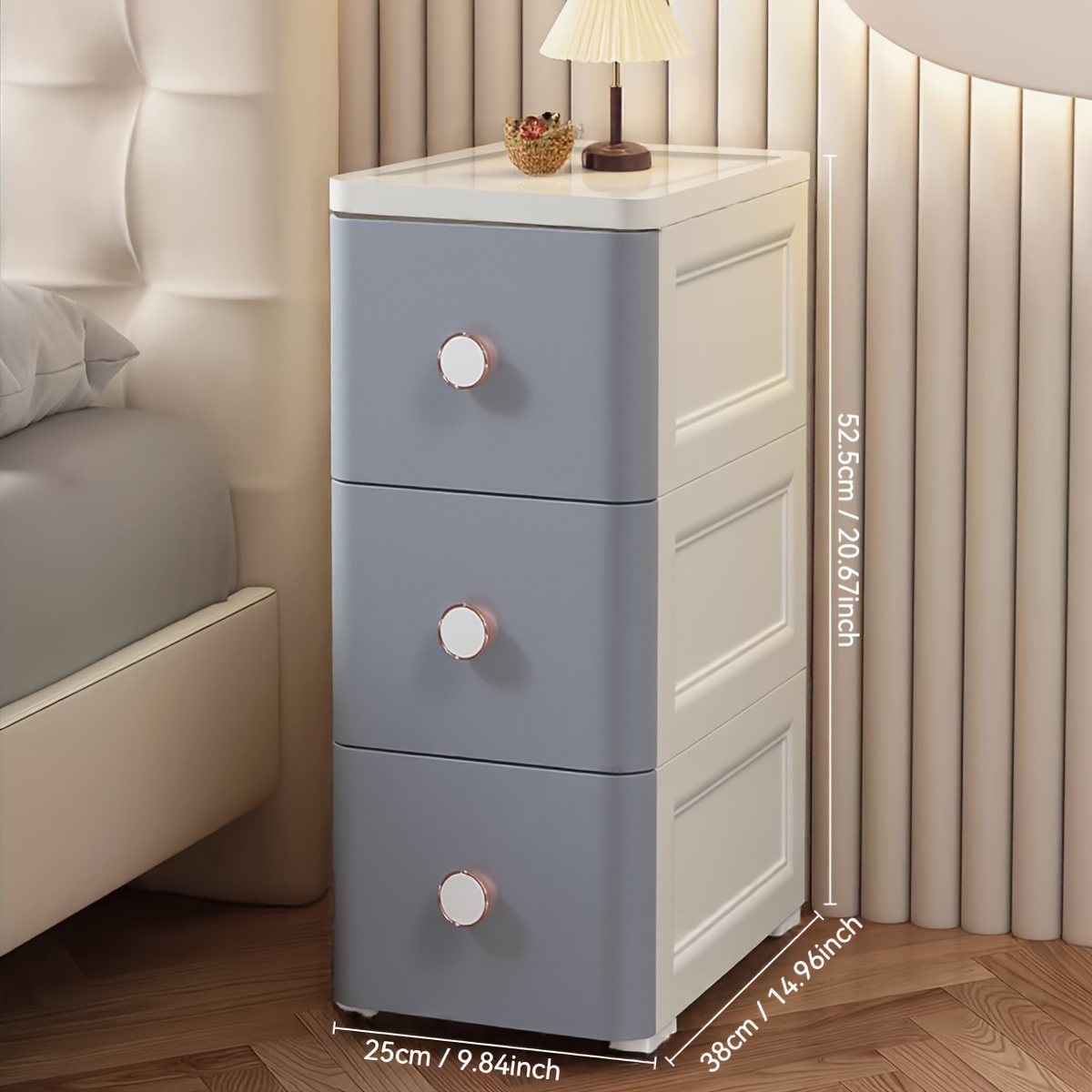 Zero-Footprint Ultra-Deep Bath Cabinet with Storage Drawers