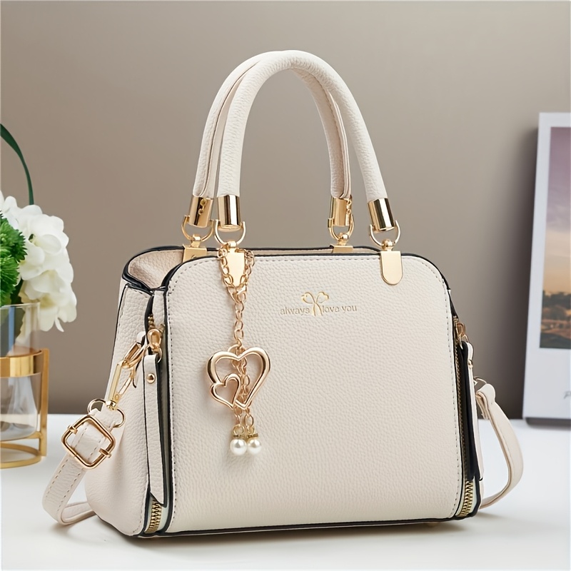 Large Crossbody Bag with Golden