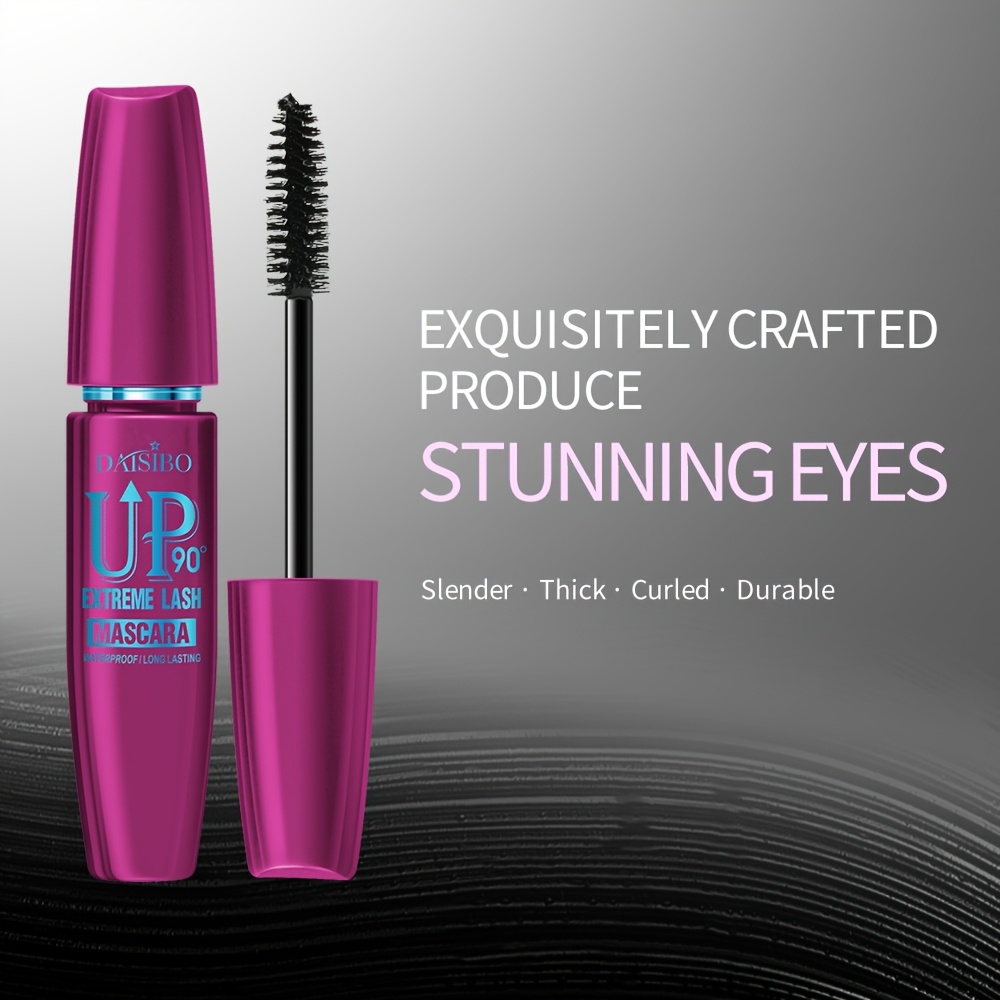 4-Pack DAISIBO 4D Mascara Set, Waterproof, Volumizing, Curling, Long-Lasting, Black Shades for All Skin Types