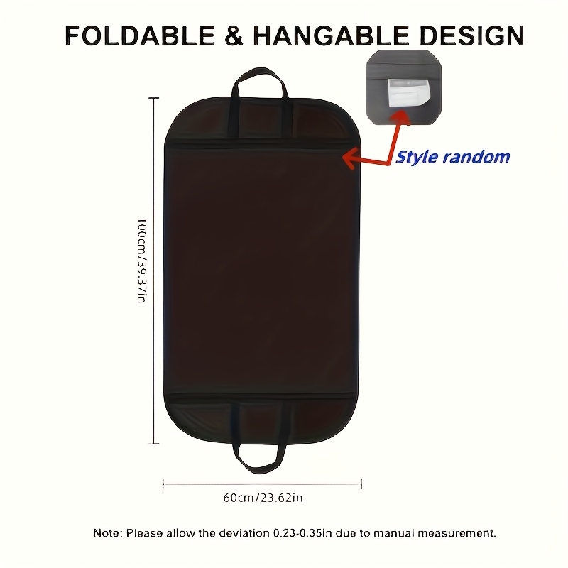 TEMU Bolsa de Almacenamiento Portátil Transpirable para Trajes - 1/2 Piezas con Resistentes, Protector Transparente para Organización de Armario y