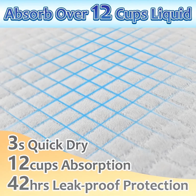34 x 28 xxxxl super absorbent dog   pads leak proof   disposable pet   pads for   training and accidents   dogs puppies cats   pet urine pads pet supplies 8lb bag Product details 3