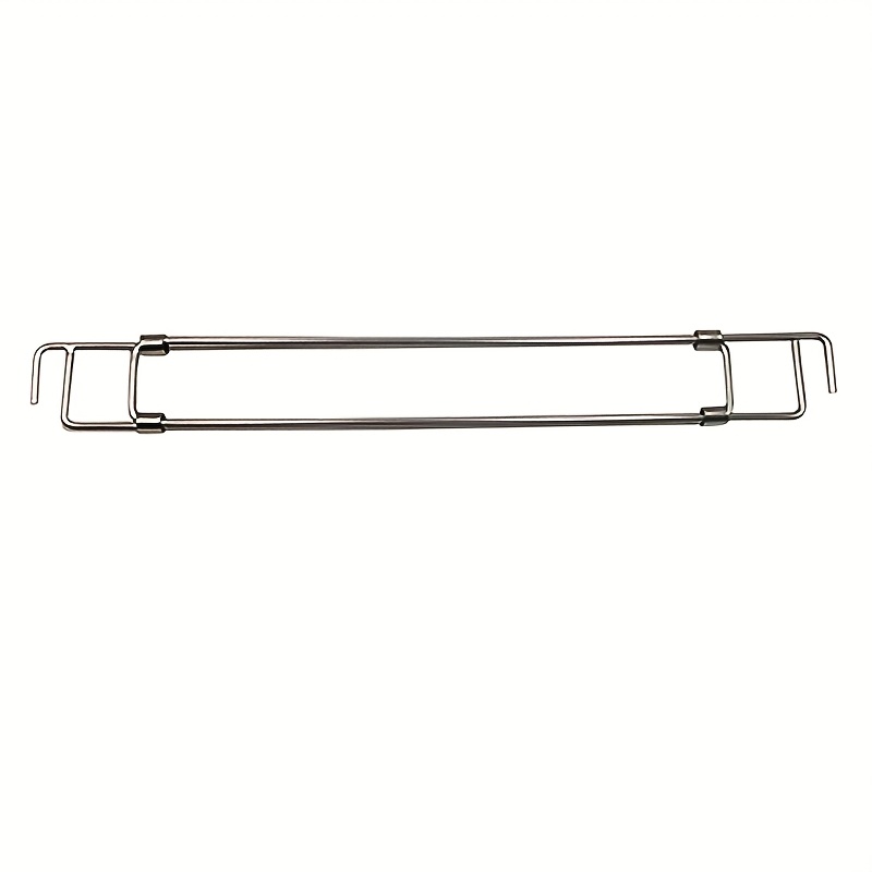 Refrigerator, Stainless Steel, Secure Adjustable Bars, Telescopic Pull Rod, Non-functional, With Product Details For Rv, For Camper, And Indoor Us, Without Battery