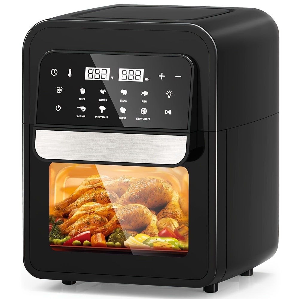 

6.5qt Air Fryer Oven, 8-in-1 Stainless Steel Air Fryer With Digital Touchscreen