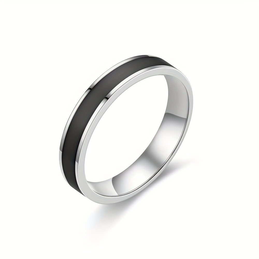 Chic Two Tone Ring Minimalist Versatile Women's Ring
