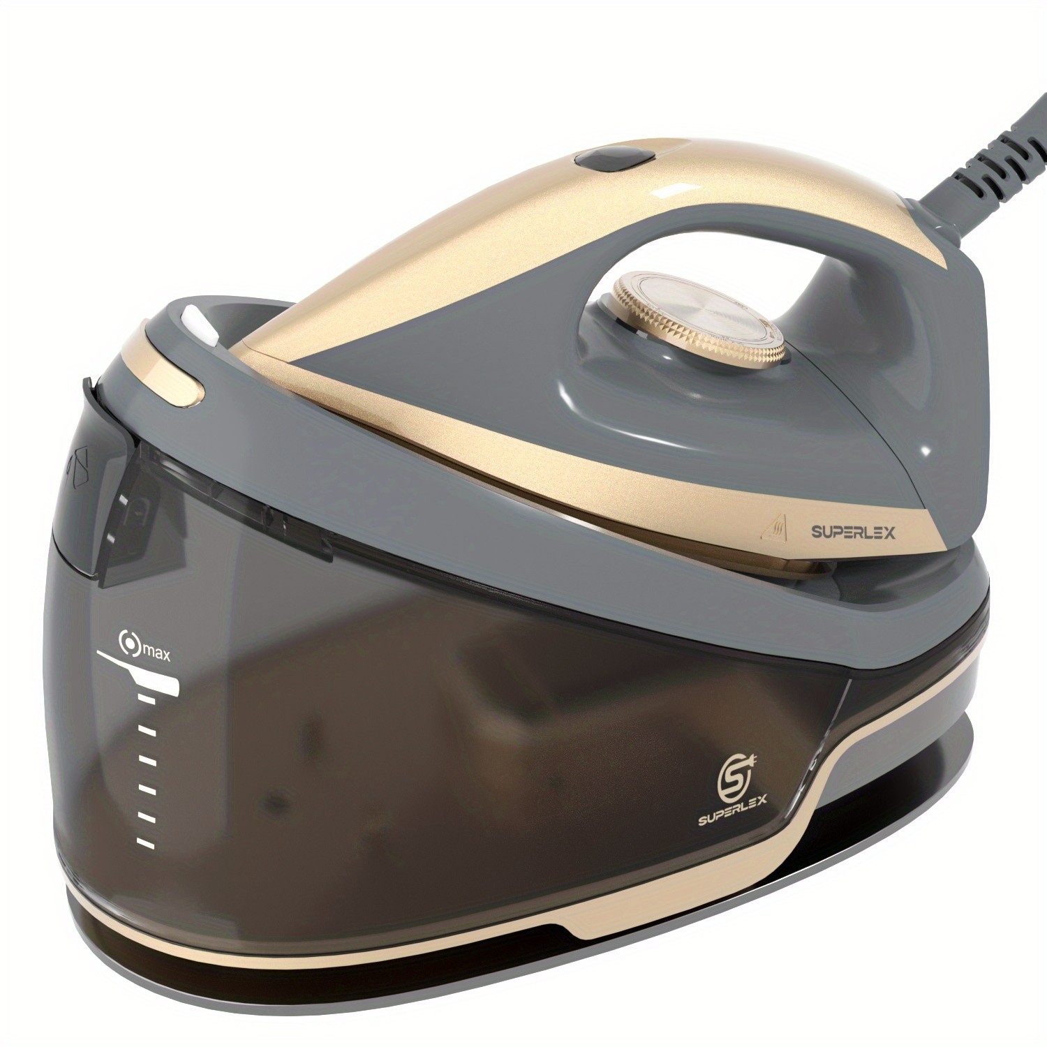 TEMU Superlex Iron With 1.3l Removable Water Tank Ceramic Smooth Soleplate Powerful Vertical Steam And 25-35g/min Continuous Steam 3. Pressure For