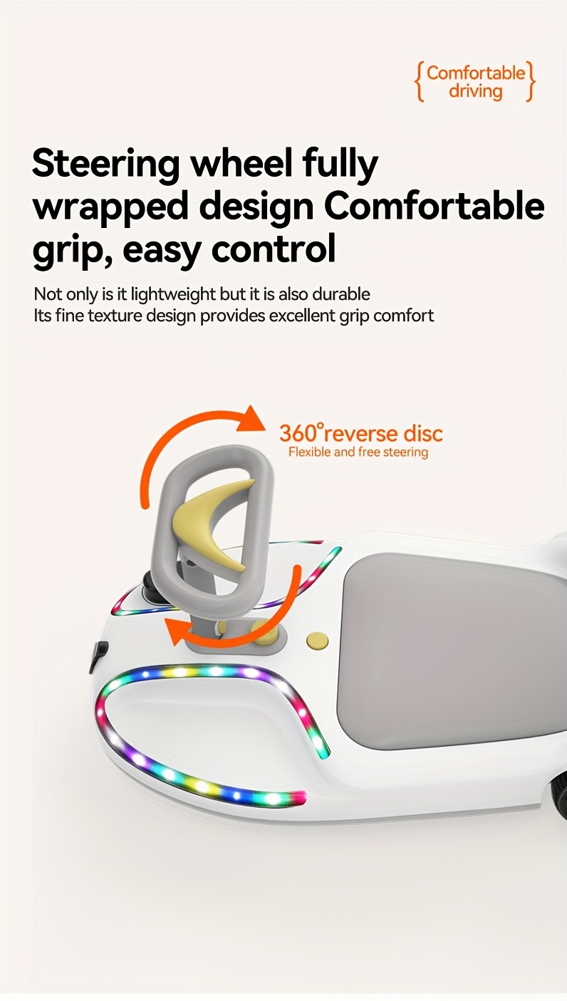 24V 2A High-Speed Motor with 180W Power, 8 Mph Speed with Sturdy 6.5 Inch Road Tires, Charge Time Of 1-2 Hours, Ideal for Children Up to 132.28LB.