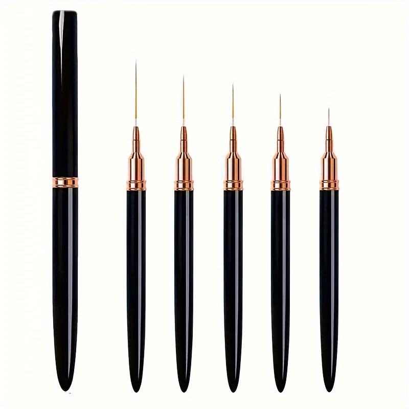 

Nail Art Brushes Set For Line Drawing And Painting - High-quality Fiber , Multiple Colors Pack