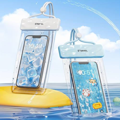 handy-tasche, für touchscreens und fotografie, entworfen zum schwimmen, für outdoor-aktivitäten, rafting und tauchen, mit einem trageband zum umhängen um den hals