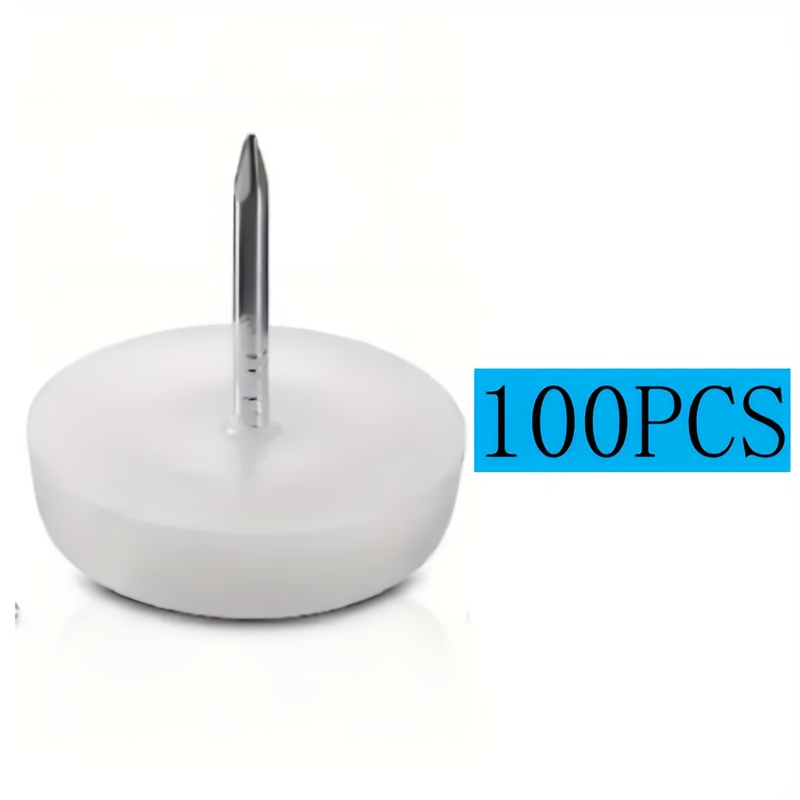 TEMU 100pcs Furniture Sliders For Hardwood Floors, Chair Leg Floor Protectors Nail Furniture Slider Nylon Sliders For Moving Furniture Table Feet