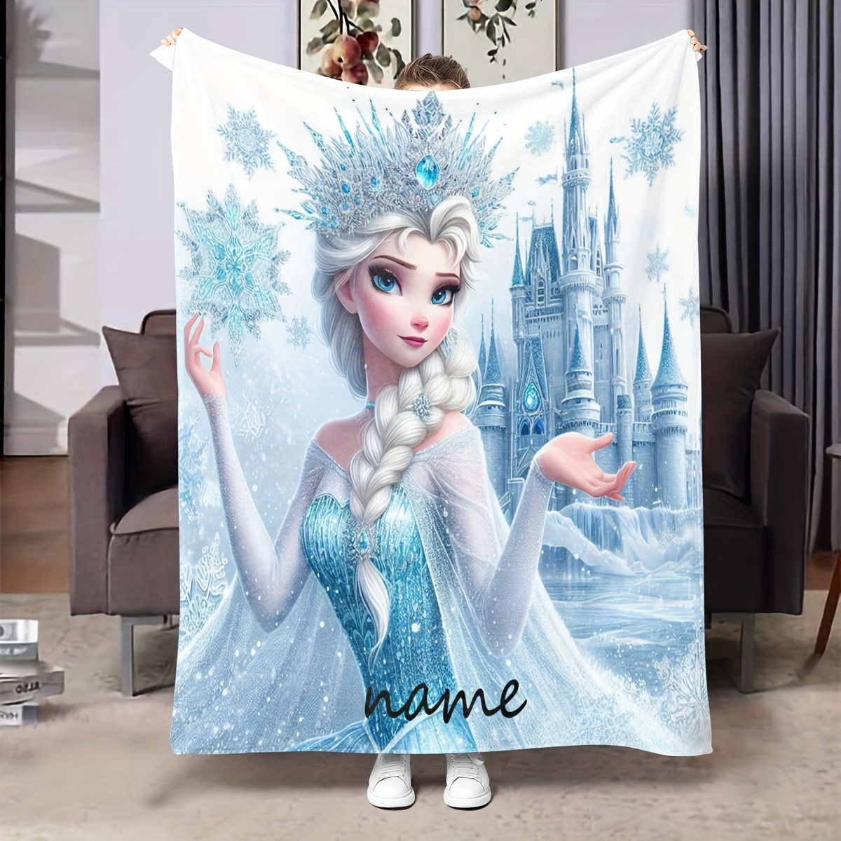 

Custom Name Printed Fleece Blanket, Soft , Contemporary Style, Anime Theme, Reversible, , , Flannel, Woven, , Polyester Cover, 200-250g Fabric Weight, For Sofa, Bed, Office Nap, Outdoor Adventure