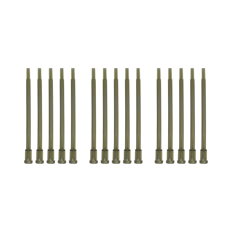 Image of 15pcs European Style Pike Fishing Rig Bait Holders, Inline Tube, Pointed Tube, Anti- Tube, Small Fishing Accessories, European Carp Fishing Supplies