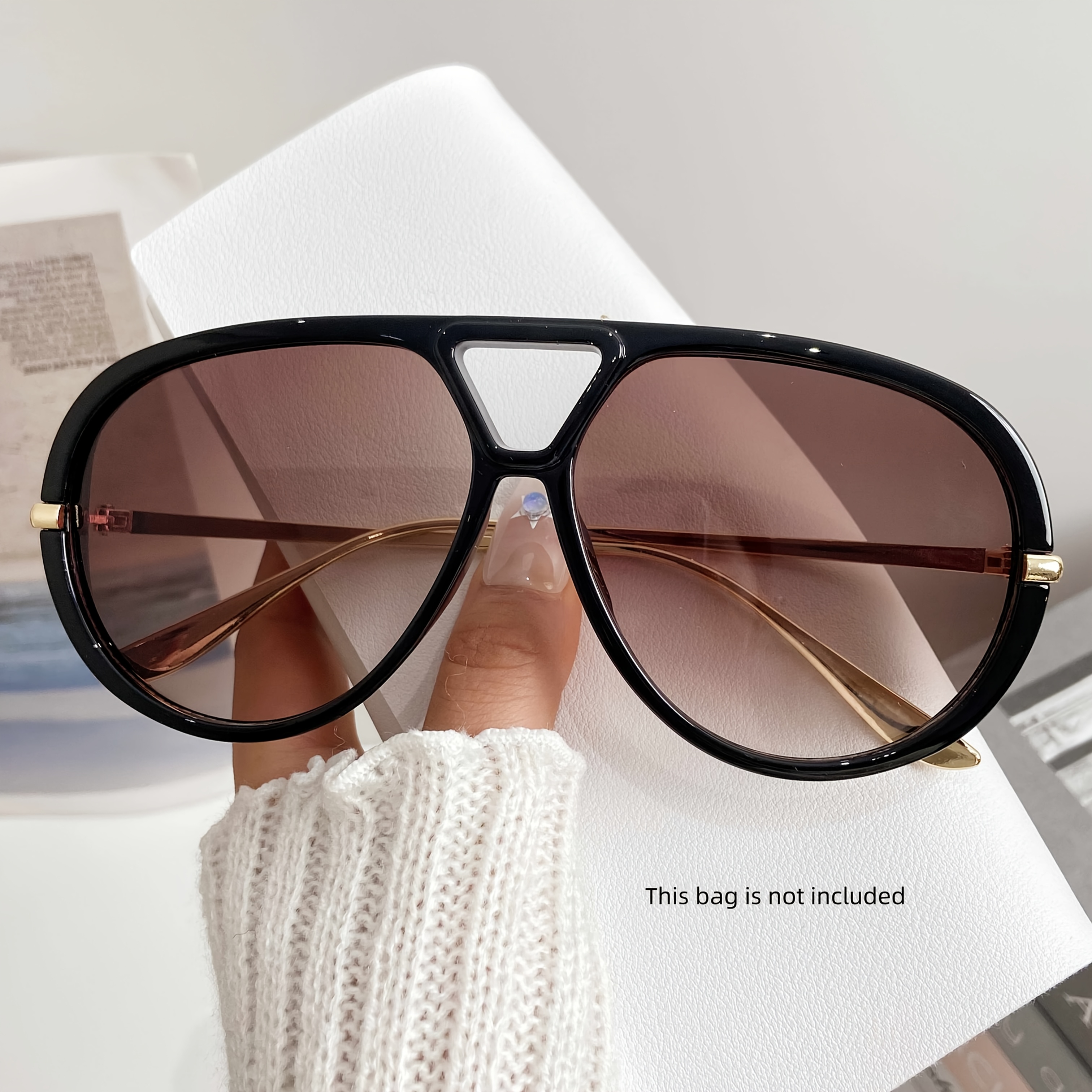 Metal Oval Frame Retro Double Bridge Glasses, Suitable Fo Source Eyeglass Factory Wholesale Metal Front Frame Acetate  main image 2