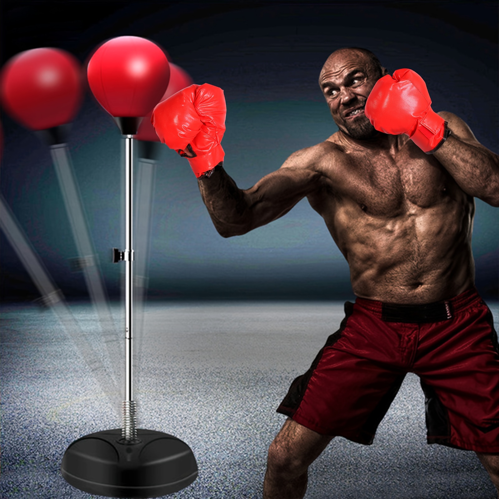 Adjustable punching bag stand online