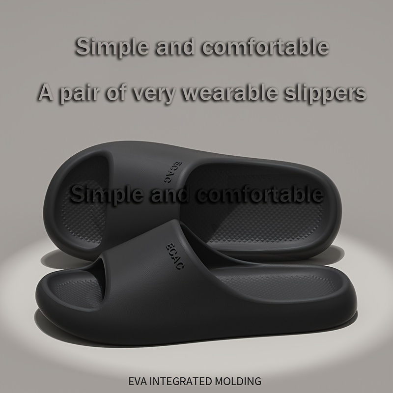 eva slides comfortable non slip odor resistant for indoor outdoor use   shower casual wear thick sole home Product details 3