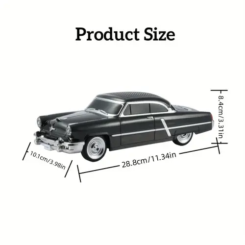 vintage car speaker with wireless 5 3 dual stereo speakers built in mic usb c rechargeable fm aux tf usb portable desktop for home outdoor christmas birthday gifts