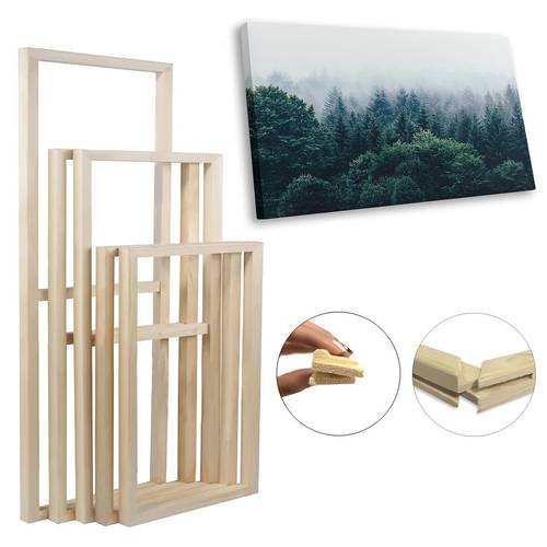 2pcs large solid wood oil painting frame strips vertical rectangular stretcher bars with slant frame suitable for wall mounted panel expansion decor painting stretcher bars