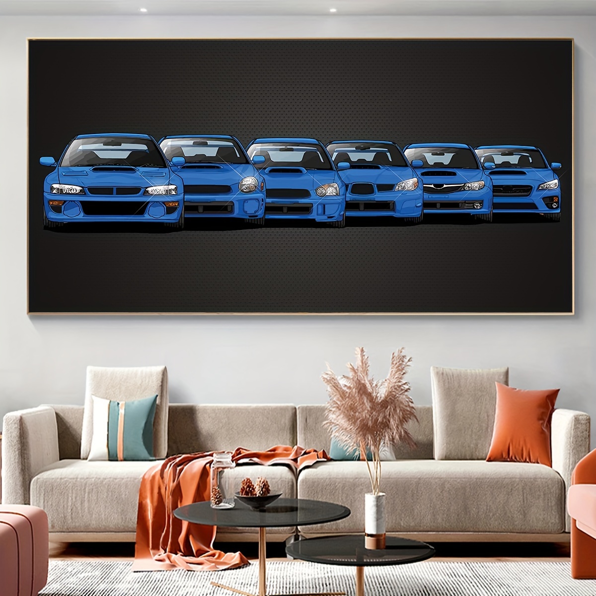 

1pc Unframed Canvas Poster, Modern Art, Vehicle Car Wall Art, Ideal Gift For Bedroom Living Room Corridor, Wall Art, Wall Decor, Winter Decor, Room Decoration