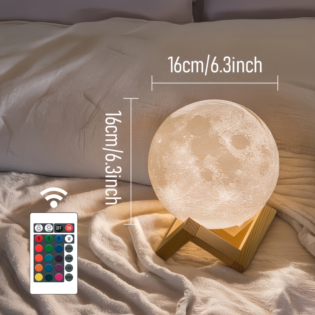 Lampadaire De Table LED Moderne Style Lune - Design Créatif, Lumière Ajustable, Pour Bureau Ou Chevet