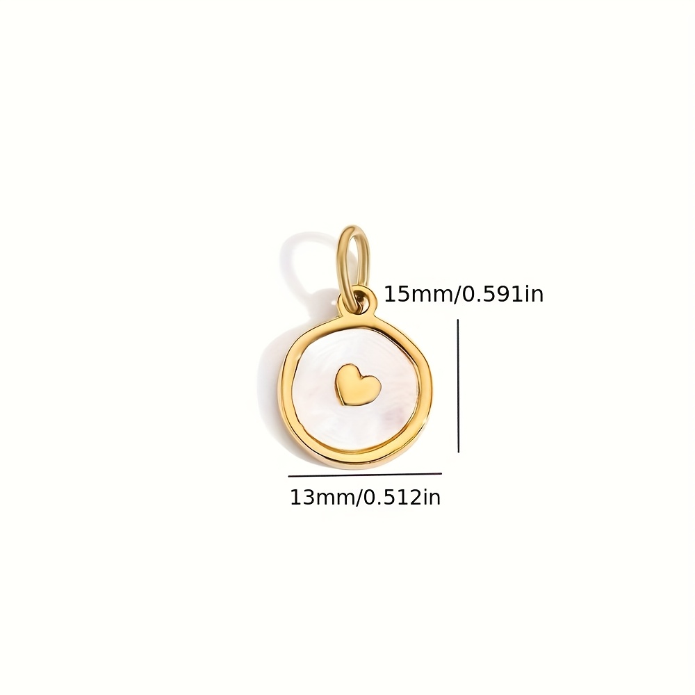 TEMU 1pc Colgante de Elegante y Estiloso en Acero Inoxidable, Encanto Versátil para Collares y Pulseras