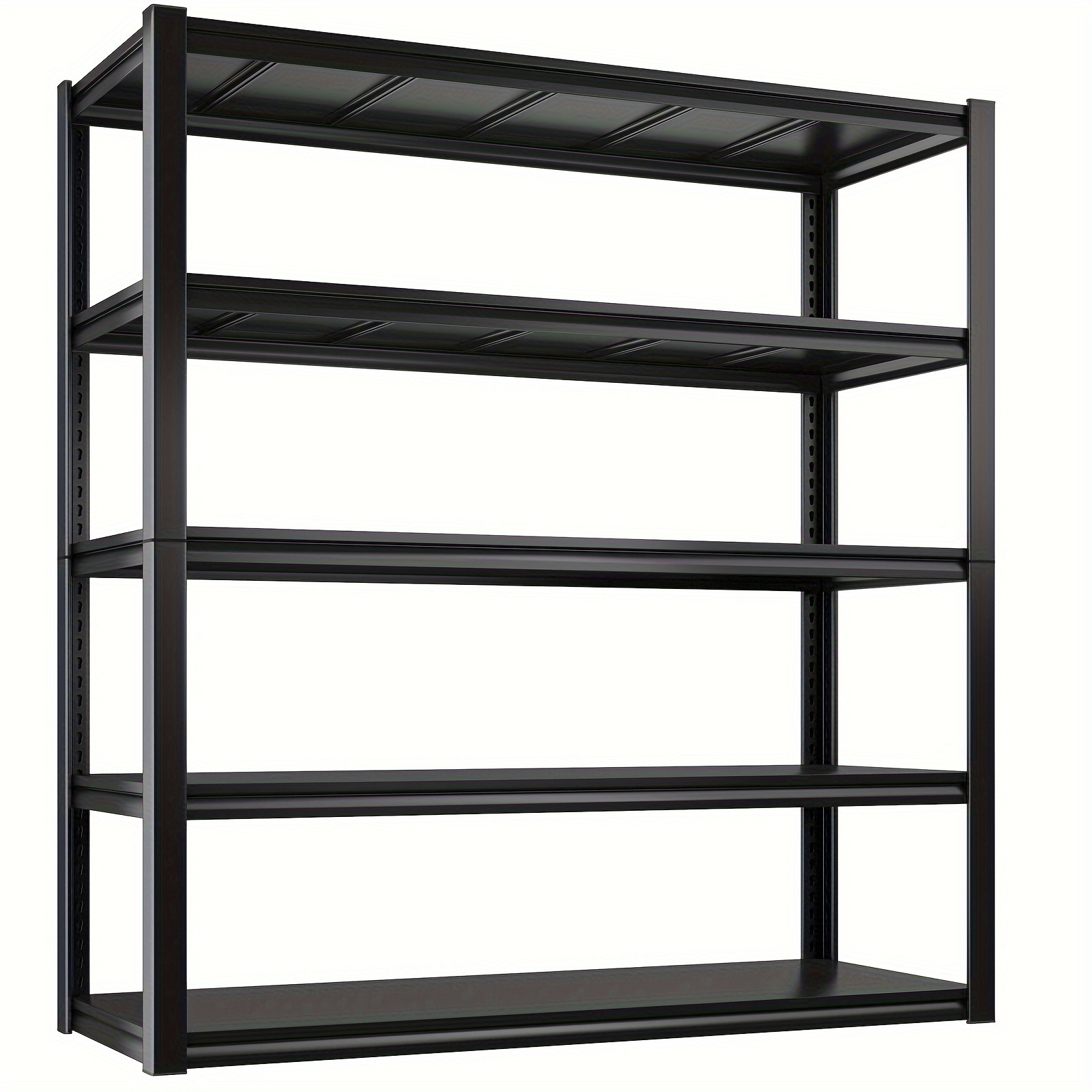 1pc 48 2 w garage shelving 3000lbs heavy duty storage shelf adjustable 5 tier metal storage garage shelf industrial shelving unit storage utility rack 24 2 d x 48 2 w x 72 2 h black details 6