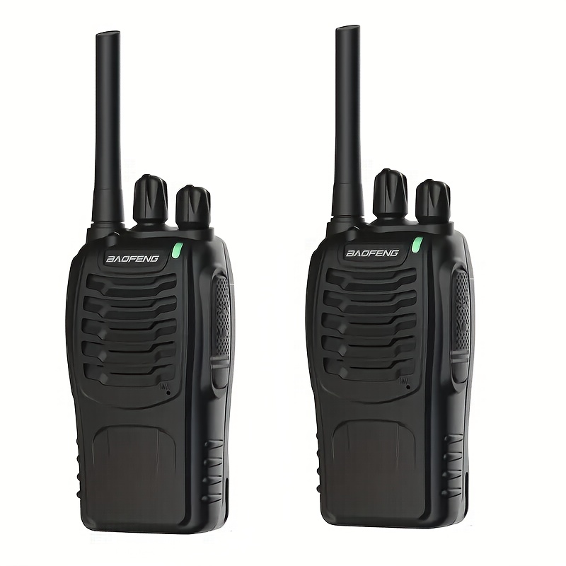 Image of Baofeng Bf-88e Long-range Walkie-talkie 2pcs 1500mah Integrated Antenna Led Light Suitable For Outdoor Adventure/ Cycling/ Rock Climbing