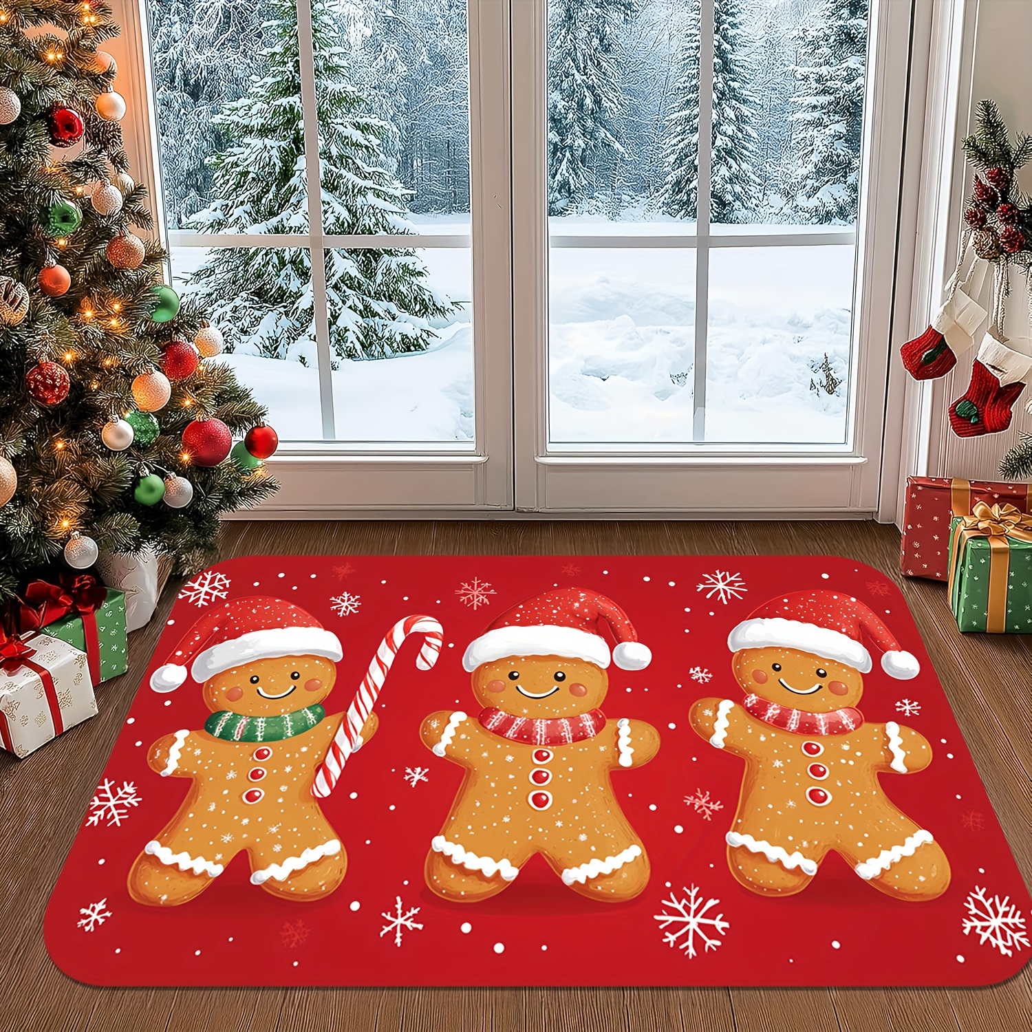 

Christmas Man And Mat, 0.47in , , , , Polyester, -, , For Bathroom, , , , , Decor