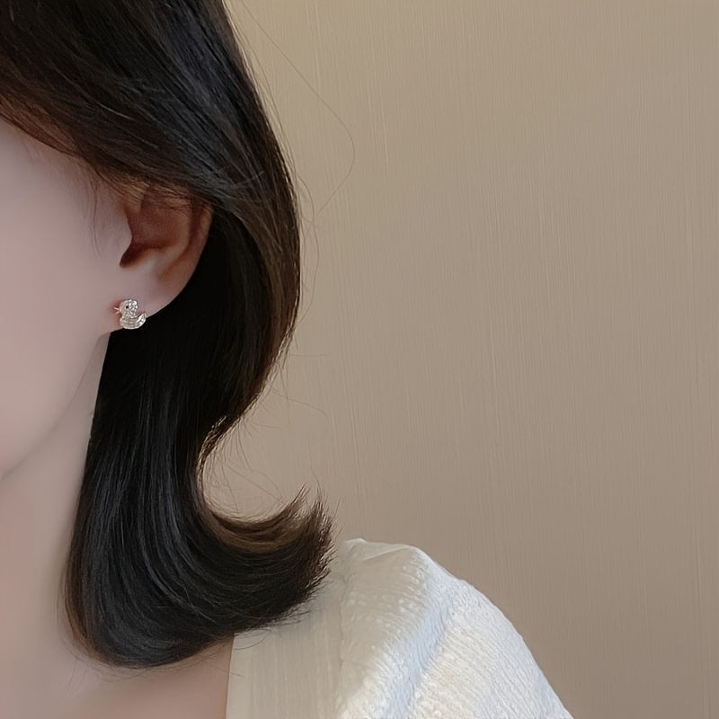 Women's Duck Stud Earrings, Lightweight Hypoallergenic Design