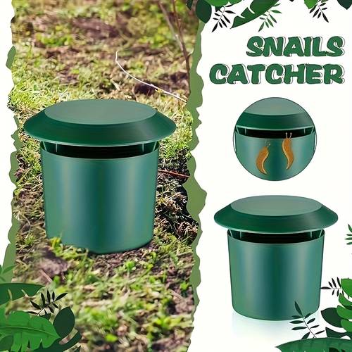 12pcs snail trap set high quality slug and garden pest control durable plastic with lid reusable for yard and vegetable field no electricity needed outdoor pest trap natural look reusable traps
