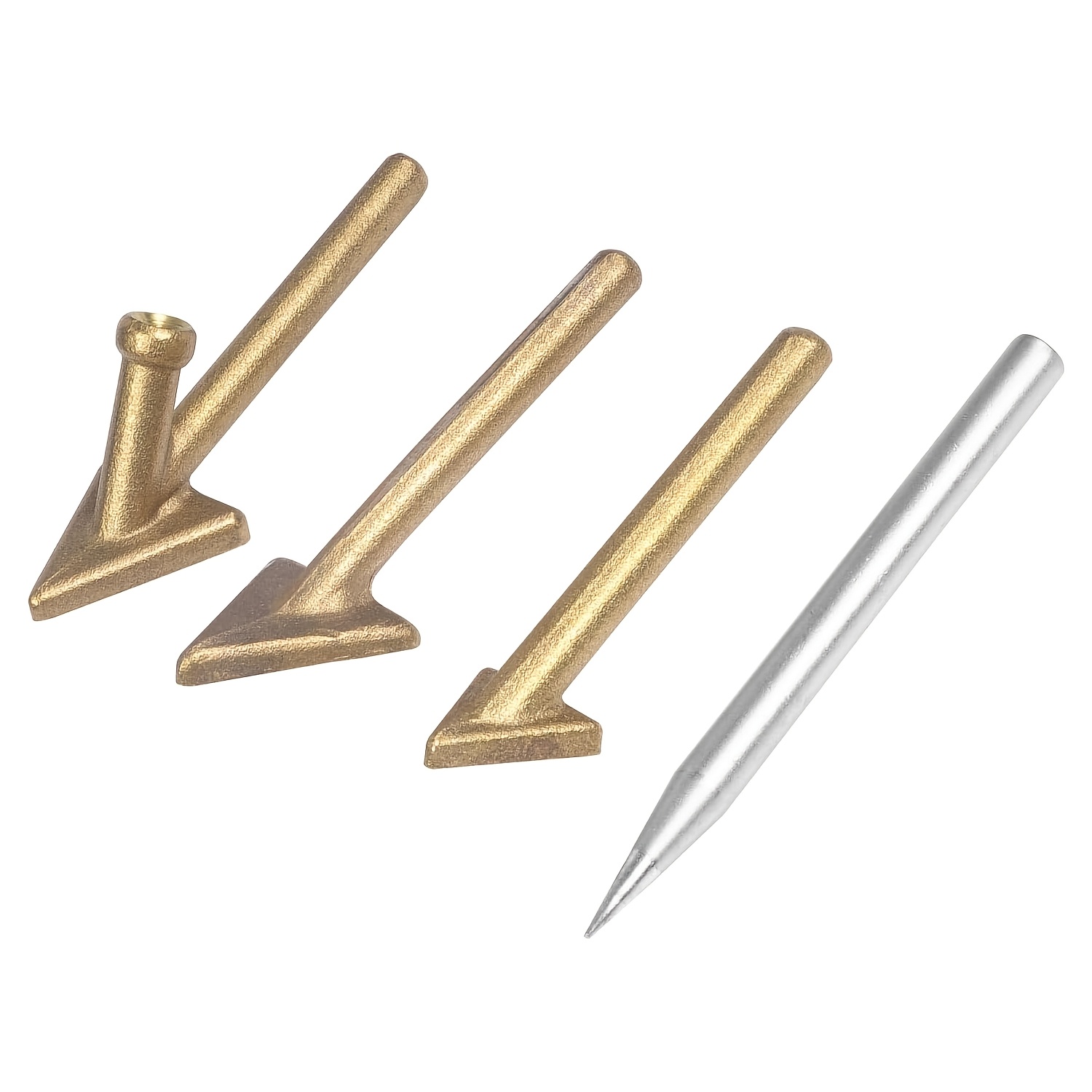 4pcs/5pcs Plastic Welding Replacement Tips, Soldering Iron Gun Tips, Triangular Welder Accessories For Bumper Repair