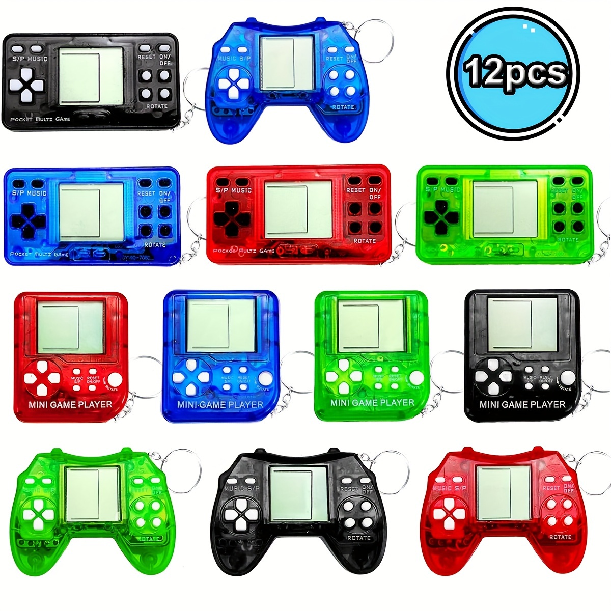 

Mezhobby Video Game Party Favors, Video Game Keychain, Birthday Gaming Party Gifts, Mini Game Console For Kids Classroom Prizes, Goodies Bags Stuffer, Backpack (12pcs)