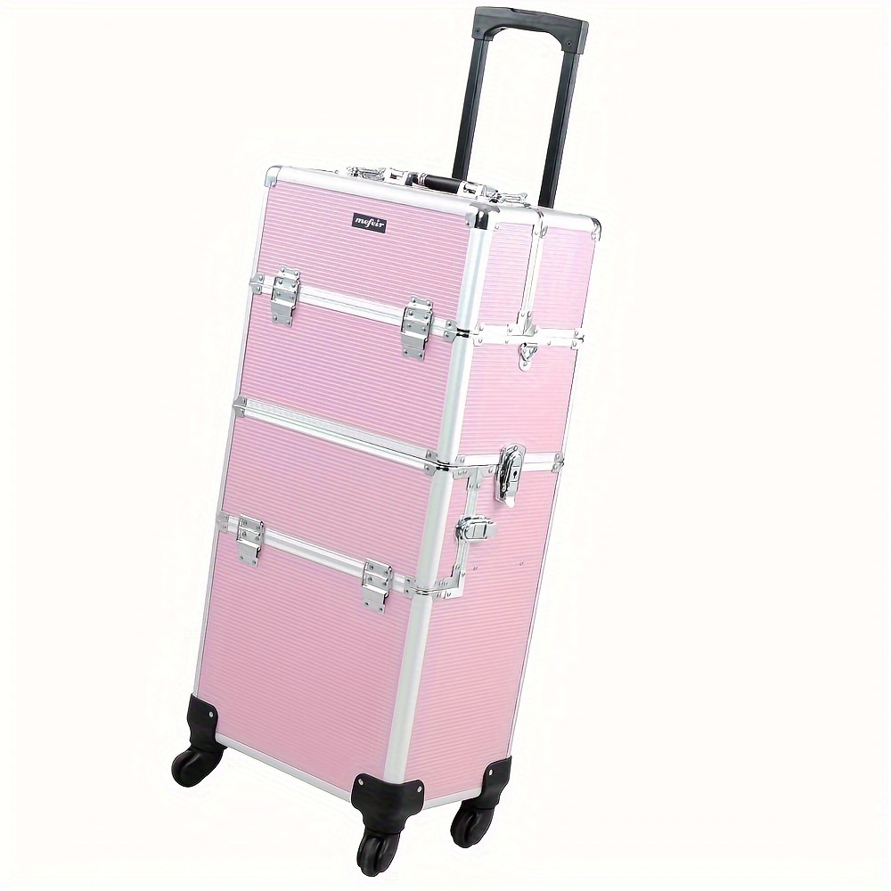 

3 In 1 Aluminum Cosmetic Makeup Case Tattoo Box Pink