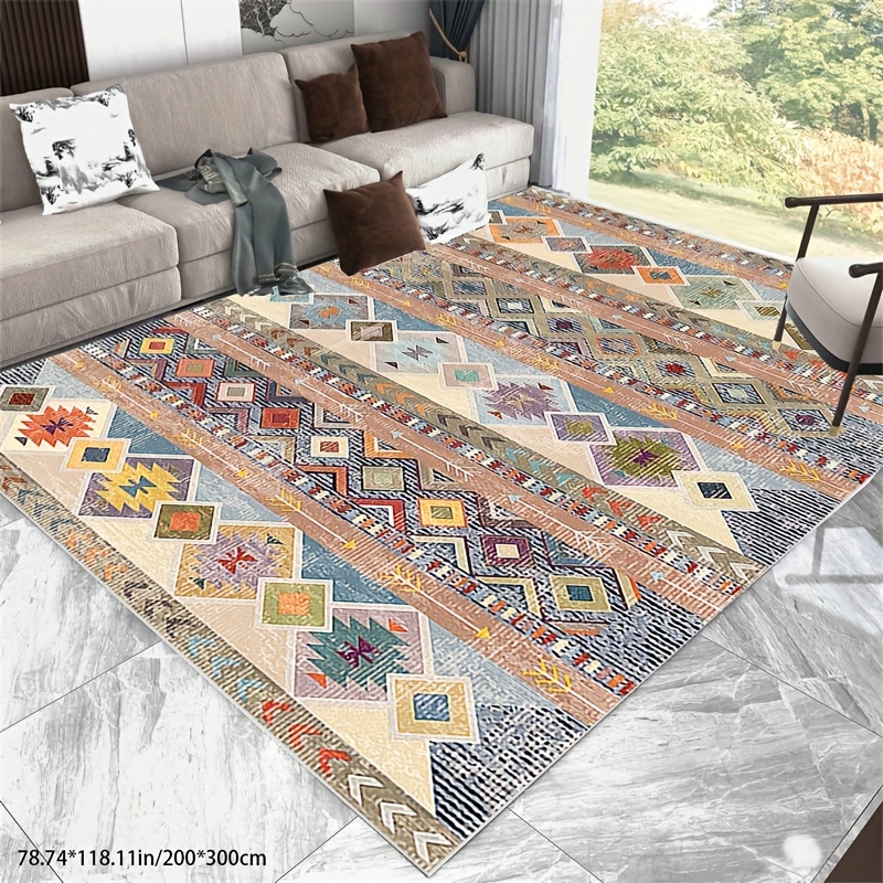 

Modern Area Rug For Living Room Bedroom, Moroccan Fluffy Rug Indoor Carpet For Nursery Bedside Room Decor, Memory Foam Super Soft Shaggy Rugs Office