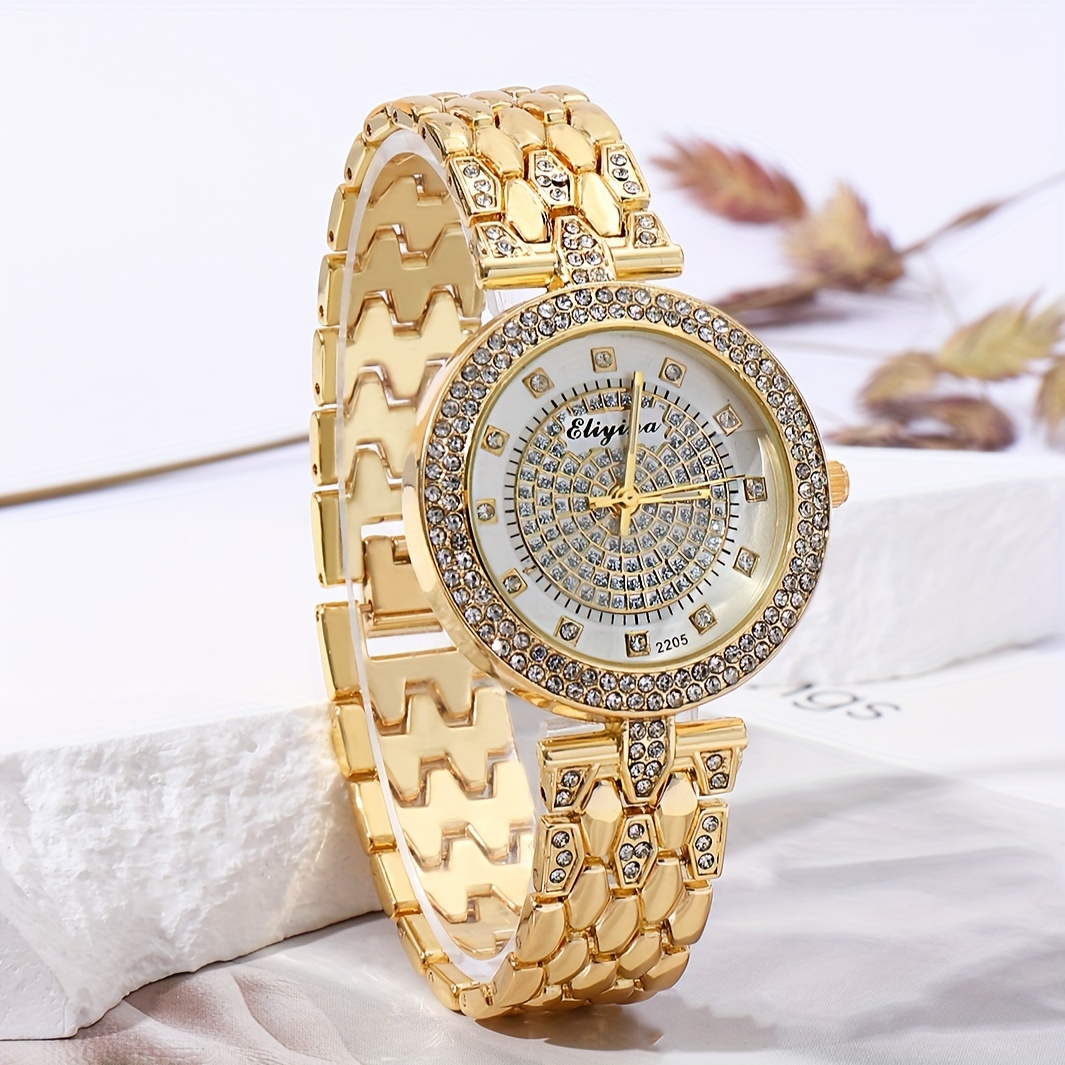 Relojes pequeños y elegantes para mujer, relojes de pulsera dorados de  marca de lujo, relojes de cuarzo para mujer, relojes para niñas