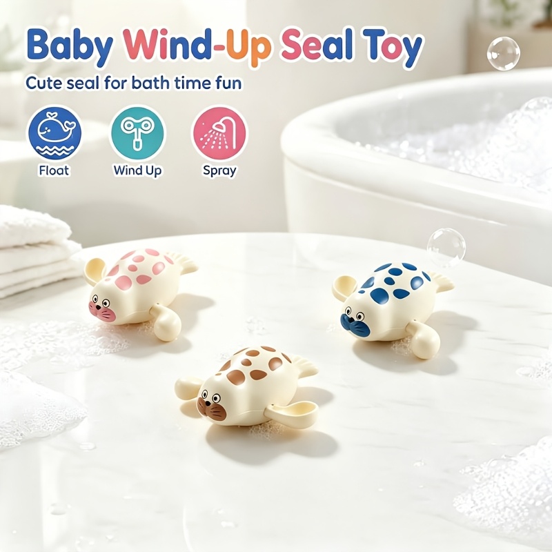 Baby Seal Wind-Up Bath Toy with Adorable Design