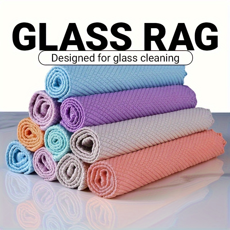 

4/7pcs Miracle Cleaning Cloth - Glass Wiping Cloth, Car Window Mirror Cleaning Cloth - Stripeless And Reusable - Cleaning Kitchens, Mirrors, Glass, Plates, Screens! Cleaning Supplies, Cleaning Tools