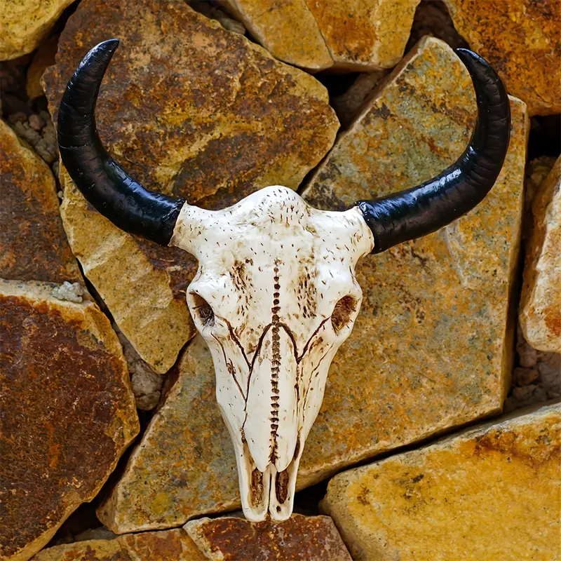 3D Hoorns Schedel Deurklopper, Muur Opknoping Decoratie Retro Skelet Hoofd Koe Schedel Art Craft Deur Ring Home Decor Outdoor Hanger 3D Hoorns Schedel Deurklopper, Muur Opknoping Decoratie Retro Skelet Hoofd Koe Schedel Art Craft Deur Ring Home Decor Outdoor Hanger
