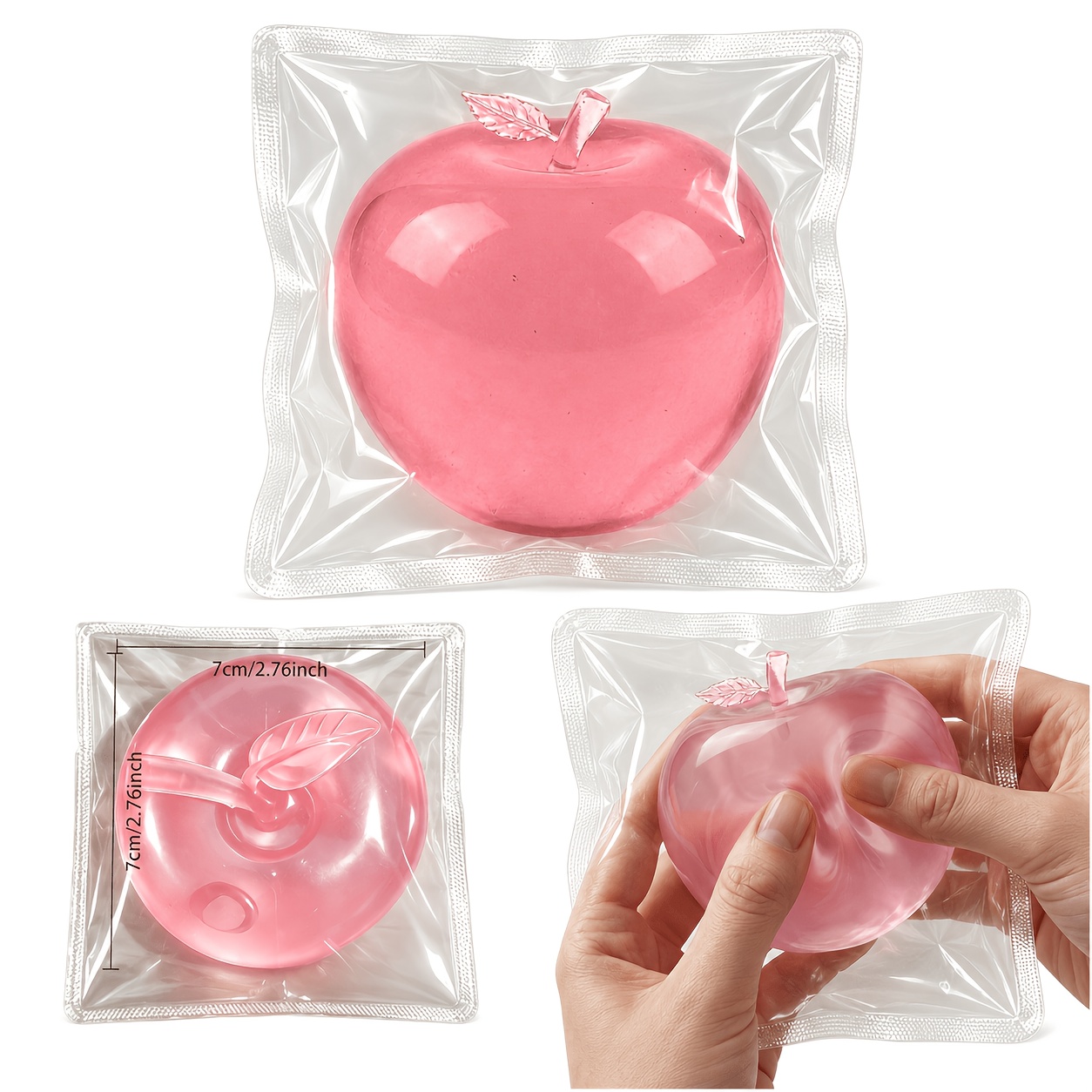 Image of 1pc Simulated Squeeze Toy / Stress Ball / Fruit Texture Toy / High-density Slow-rebound Sensory Toy / Relax Squeeze Ball / Relaxation Gadget / Desk Tool / Suitable For Classroom Rewards