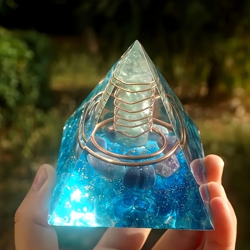 Orgonite Pyramid, Perfect Gift For Home Decor, Christmas, Valentine's Day, New Year, And Holidays!