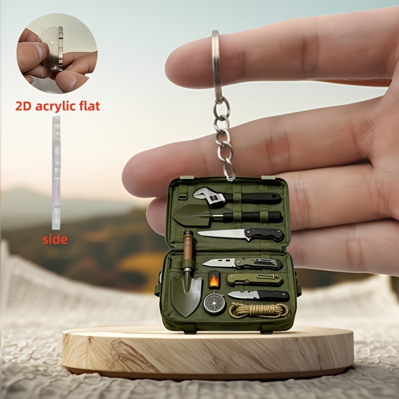 TEMU 2d Flat, 2d Flat Acrylic Keychain, 1pc, Suitable For Car Keychains, Backpacks, Weddings, Birthdays, , Anniversaries, Christmas, Halloween, New