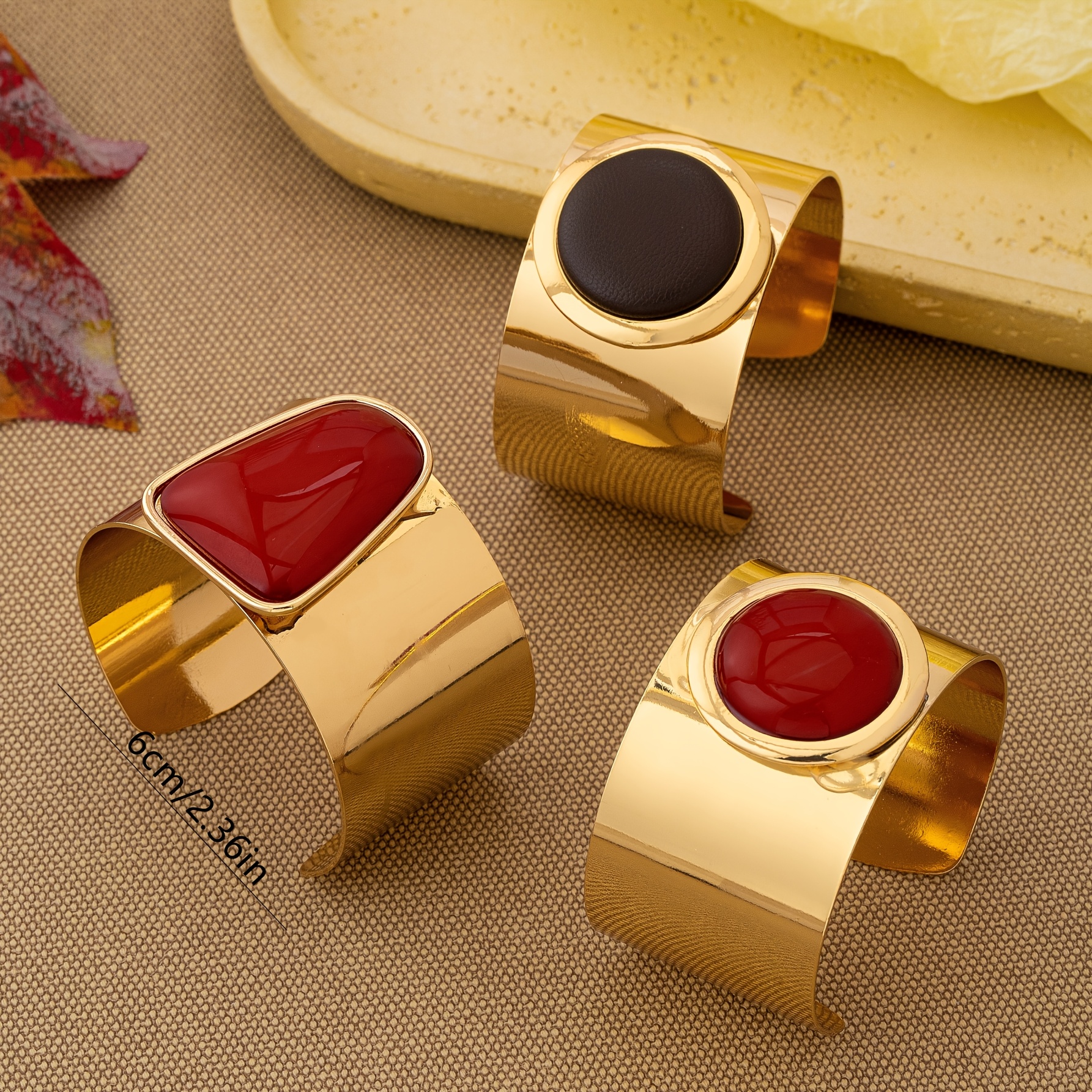 Fashionable Geometric Wide Open Bangle for Women