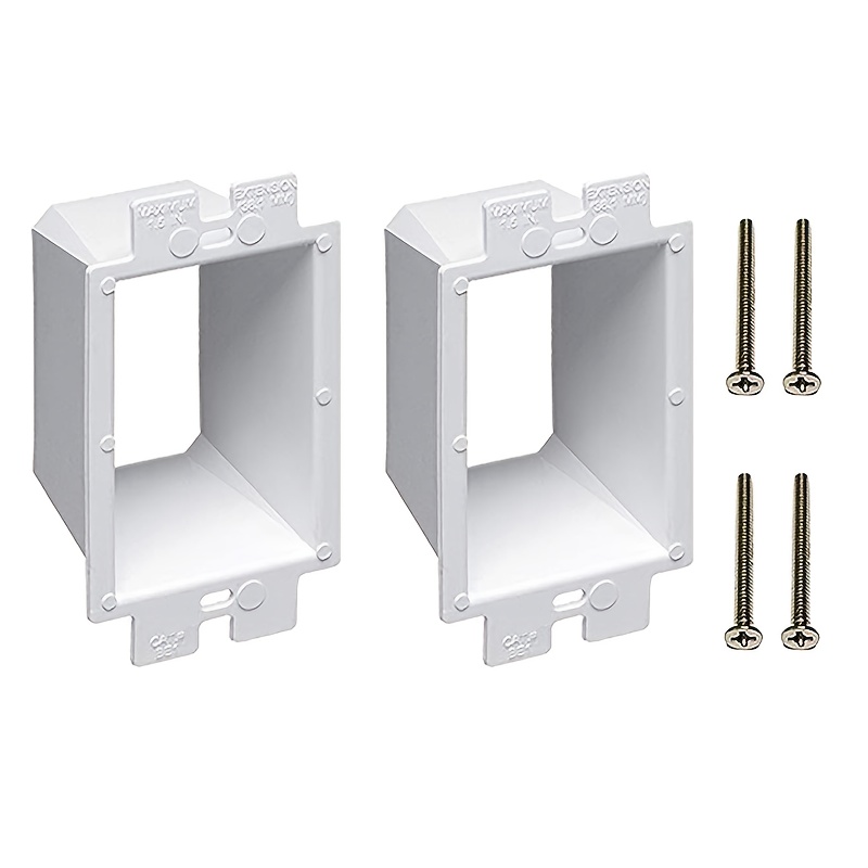 

2pcs 1- Plastic Outlet - Rectangular Box For Electrical , & -