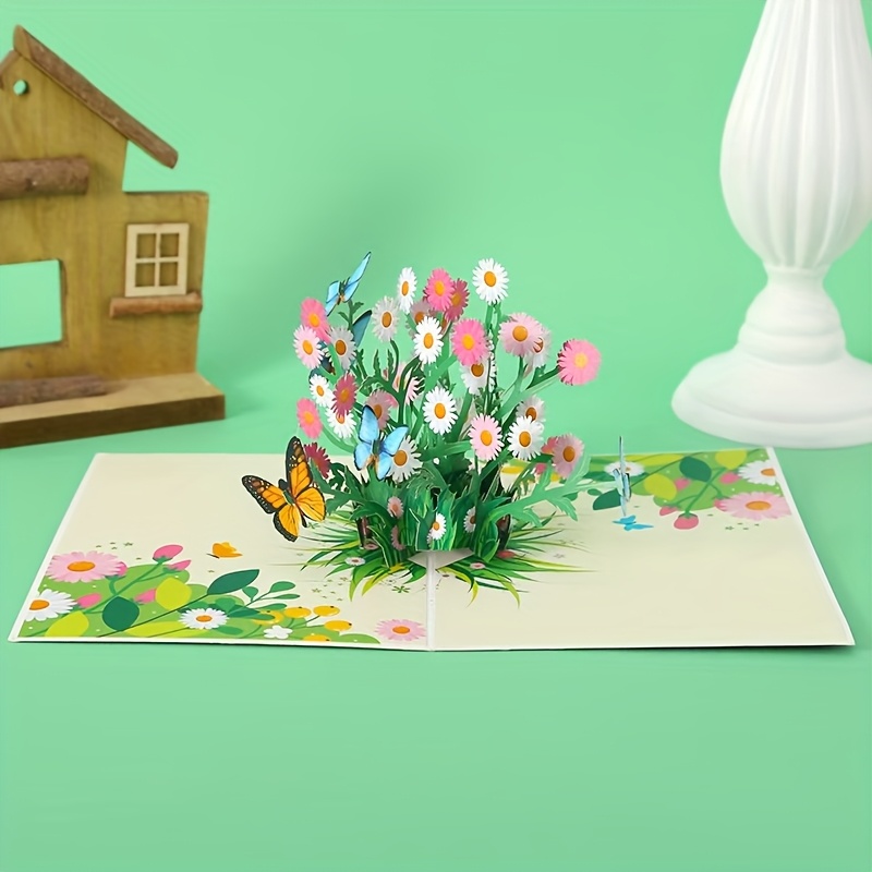 E-shop Eine Pop-up 3D Grußkarte mit Umschlag – zum Verschenken an , Großmütter, Lehrerinnen, Schwestern, Kolleginnen, Freundinnen, Ehefrauen oder