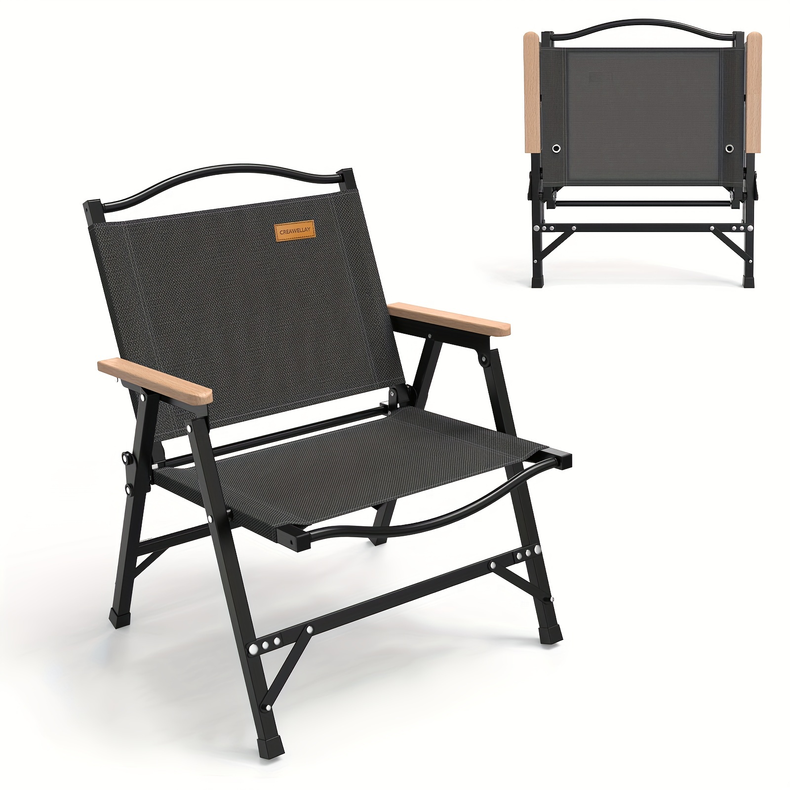 

Folding Camping 400lbs Armrest Chairs For