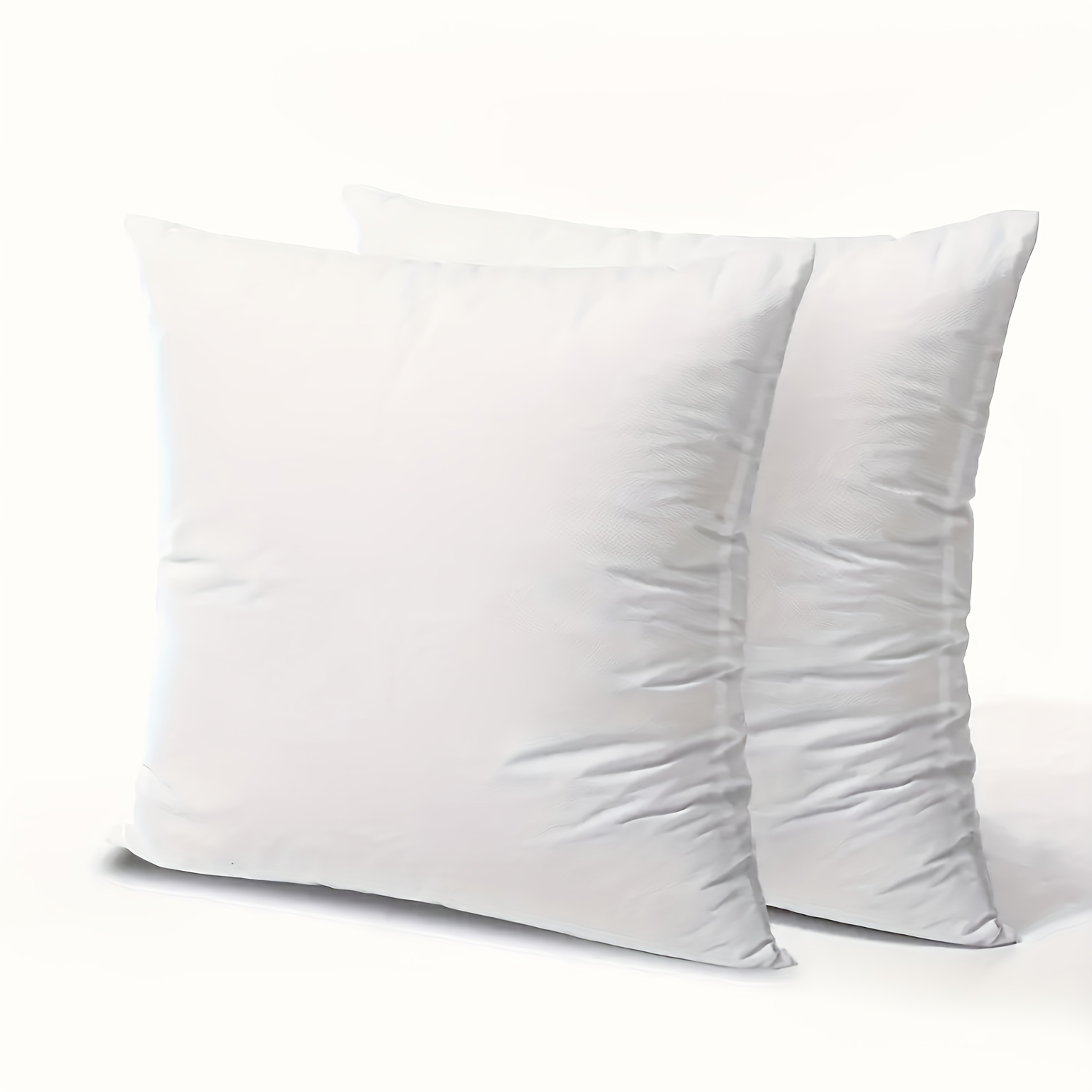 TEMU 2pcs Pillow Inserts - Soft And Durable Washable Polyester Filling, Suitable For Living Room, Bedroom, Dorm Decor
